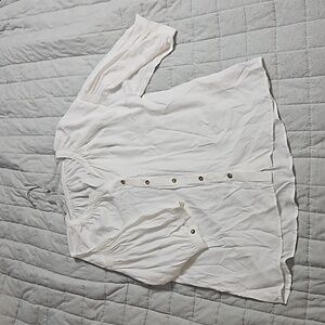 White Button Down Blouse